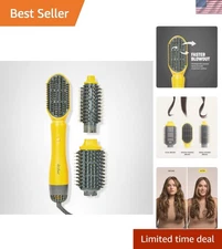 Compact 1100W Blow-Dryer with Volume Boost & Frizz Minimization | Yellow Design