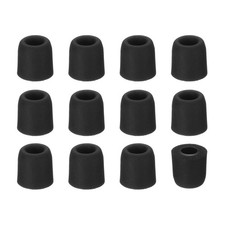 Memory Foam Earbud Tips 4.9mm/0.19" , 12Pcs - Small Ear Bud Tips, Black