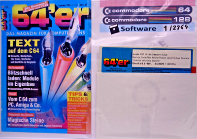 COMMODORE 64/128 -- 64's ISSUE 9/93 (MARKET & TECH - FLOPPY DISK TO BOOKLET)