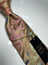 NWT VERSE 9 MULTI COLOR FLORAL STYLE PRINT SILK DESIGNS NECK TIE & HANKY