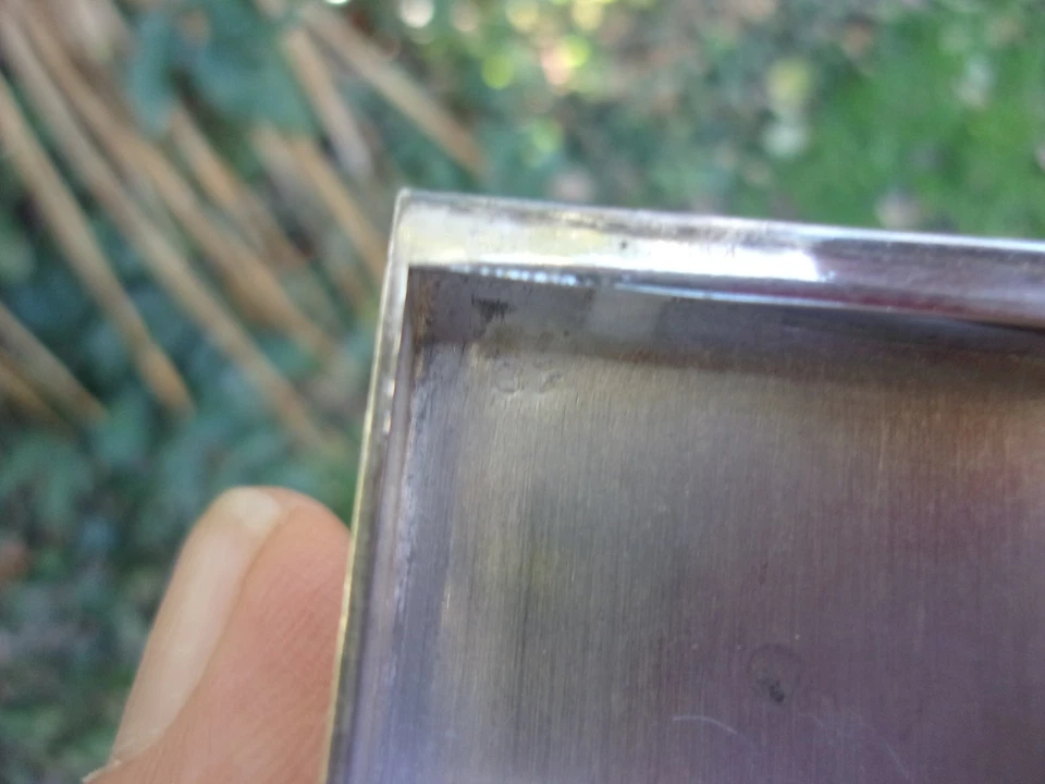 POUDRIER ANCIEN ARGENT MASSIF POINCON ORFEVRE ET MINERVE  ART DECO 120 grs - Photo 3/4