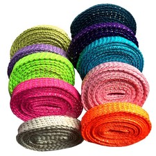1cm Thread Glitter Sparkle Shoelaces Shoe Laces Shoestrings for Sneaker 110cm