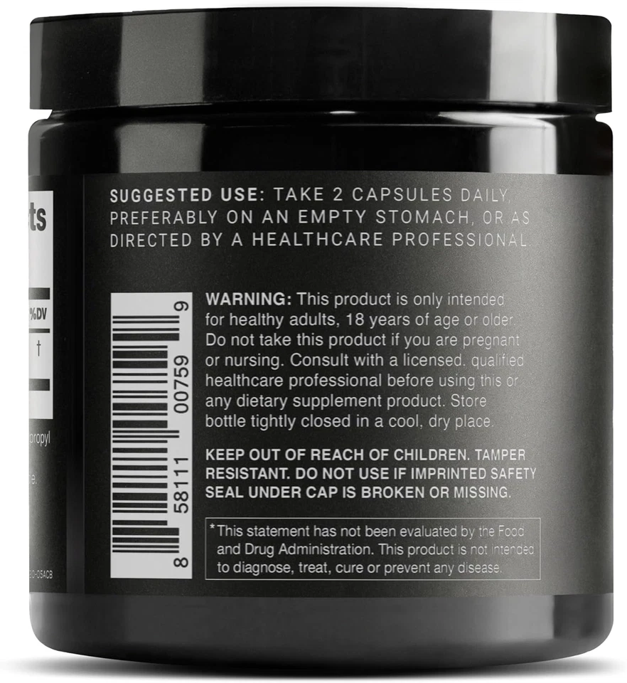 Cápsulas de glutatión ultra alta resistencia Toniiq - Fórmula concentrada 1000 mg - Foto 3 de 4