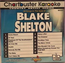 90231 BLAKE SHELTON CHARTBUSTER KARAOKE CDG LOT FL GA