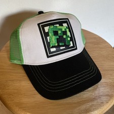 Minecraft Creeper Hat Cap Youth Adjustable Size New With Tag