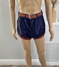 Lowe Campbell Basketball Shorts Size 34 Vtg 50s 60s Athletic Belted Jersey Men