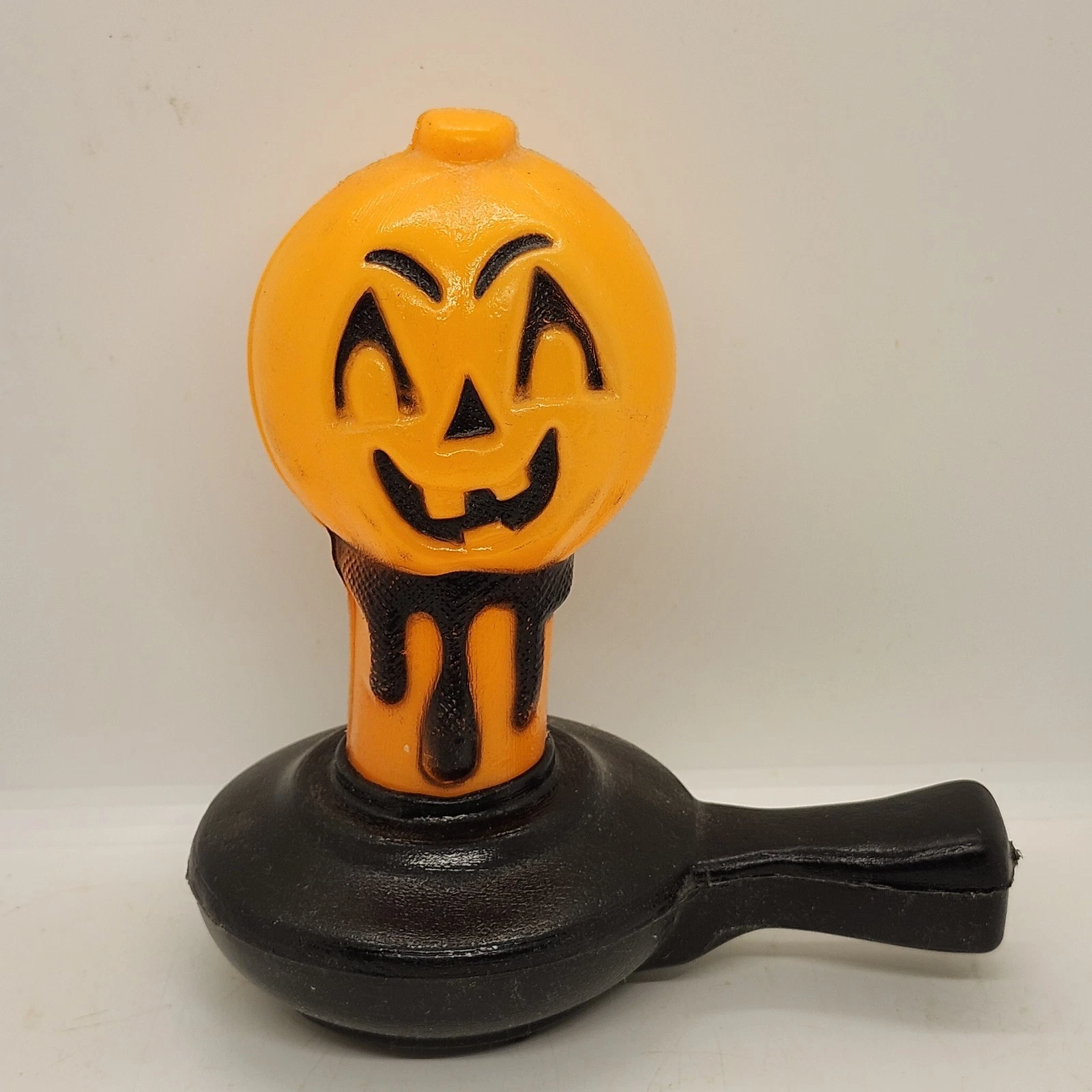 Vtg RARE Halloween Blow mold Bayshore Candle & Holder Light Up w/orig TAG & CORD