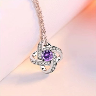 Best-selling full-diamond four-leaf clover necklace - European-style jewelry