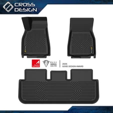 Fit For 2021 2022 2023 2024 Tesla Model S Floor Mats Liners All Weather TPE