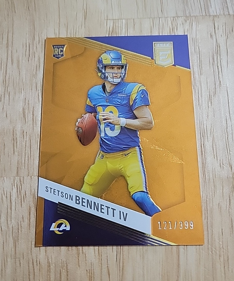2023 Donruss Elite STETSON BENNETT IV Orange /399 #182 Rookie RC Rams SP