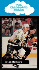 Brian Bellows 1991-92 Pro Set French #109 Minnesota North Stars Hockey Card