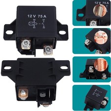 12V Relay 4 PIN Automotive 75AMP 75a Normally Open Contact Fused