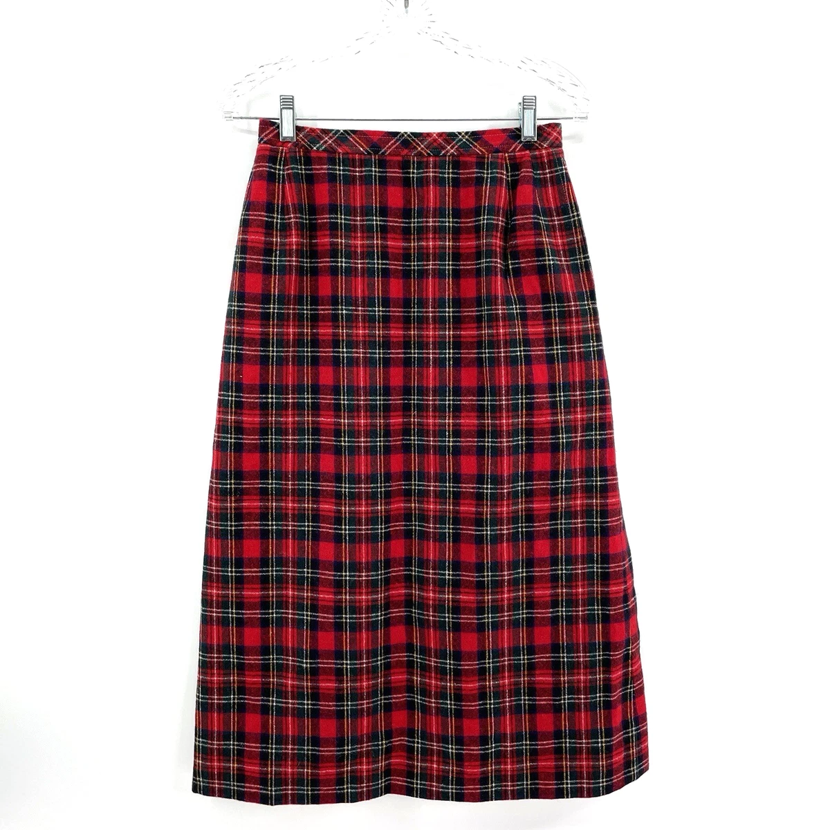 Gonna Vintage Rossa In Cotone - Taglia 40, Occasione In Ottime Condizioni, Piccole Macchie Visibili Solo Da Vicino