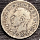1946 Canada 10 Cent Silver Coin - F (Fine) condition