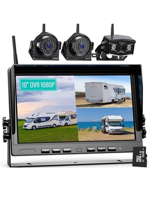 10'' Wireless Backup Camera System for Truck, HD 1080P Digital Back Up Camera ...