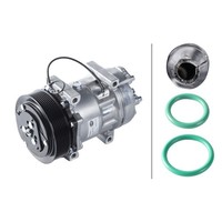 Klimakompressor 24 V Ø 132 Mm Hella Thermo-Expertise Passend FüR U.A. Volvo FM