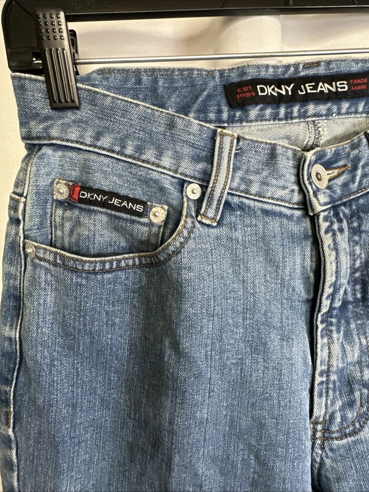 DKNY 女式牛仔裤蓝色 8 码 #2148 — 第 3/4 张图片