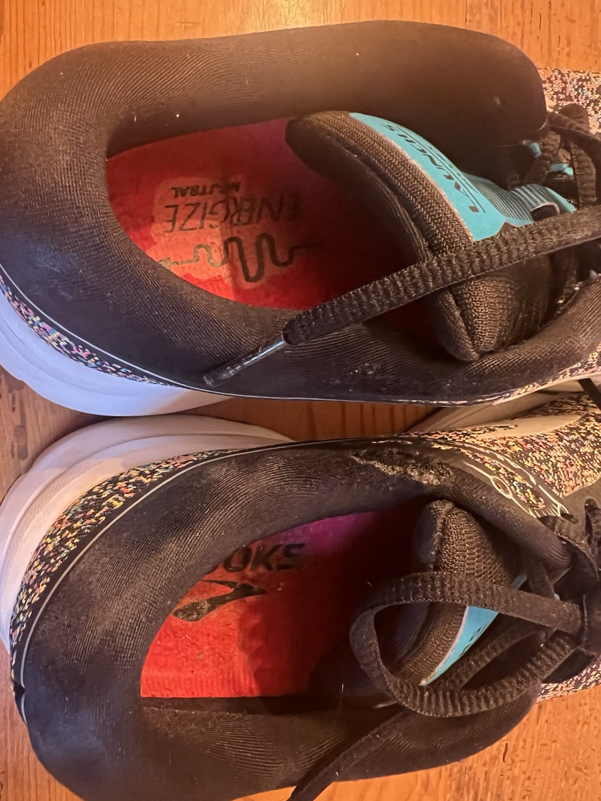 Brooks Launch 5 Black Multicolored Turquoise Rain… - image 10