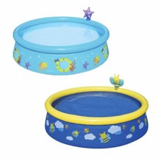 Large 5FT Kids Swimming Pool Summer Outdoor Garden Spray Paddling Pools Play Set