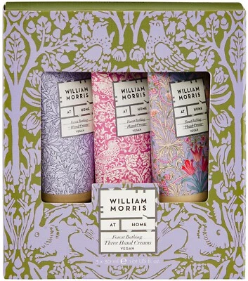 William Morris At Home Forest Bathing Hand Cream Trio Gift Set Of 3 X 30ml