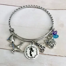Disney Aladdin Princess Jasmine theme Charm Bracelet A Whole New World