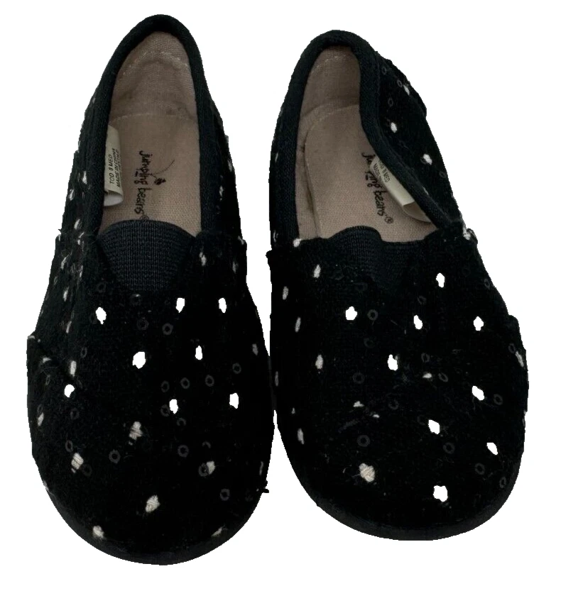 Jumping Beans Toddler Girls Maltanoir Slip On Canvas Flats Black Size:5 140A - Image 2 of 4