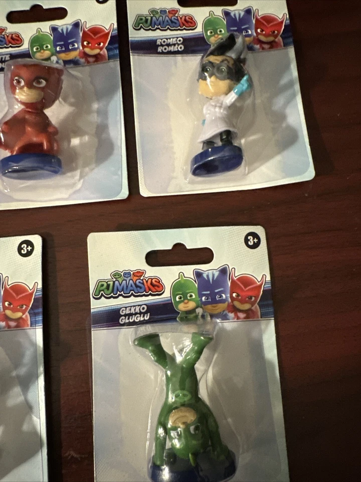 PJ Masks Topper2" Micro Figuras Lote De 40 Owlette Gekko Catboy Romeo Noche Ninja Foto 3 de 4