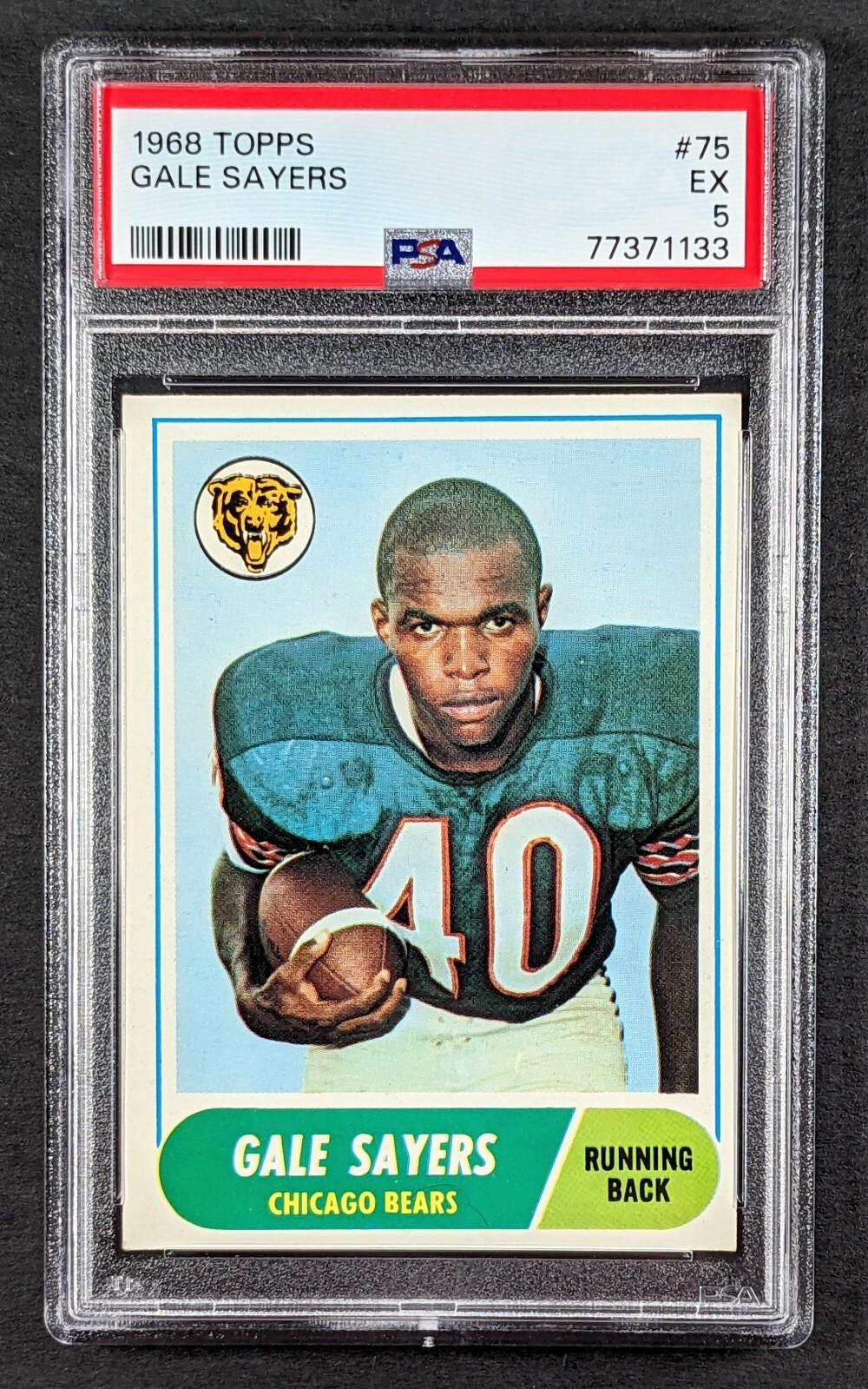 1968 Topps Football #75 Gale Sayers PSA EX 5