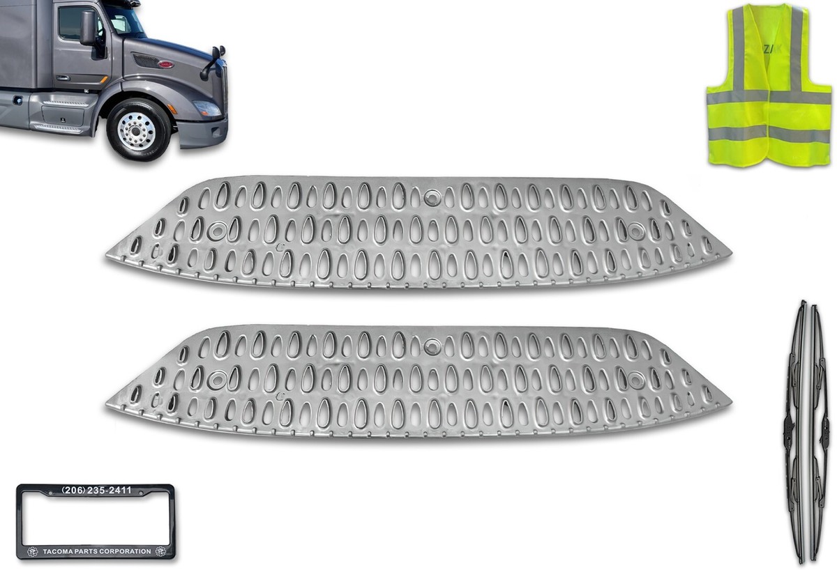Kozak Chrome Front Fairing Metal Steps Compatible With Peterbilt