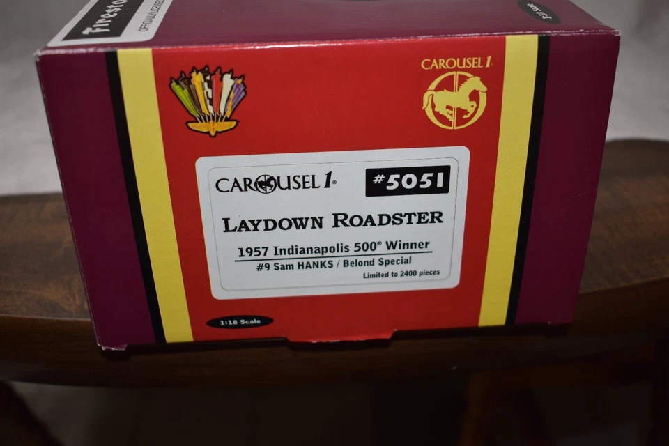 Carousel 1 1:18 1957 Indy 500 winning race car Sam Hanks #9 Belond Spl. roadster - Image 4 of 4