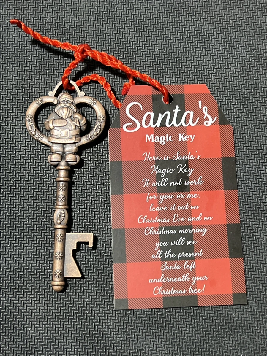 Santas Magic Key Santas Key for Houses With No Chimney Key for Santa to  Enter Home Christmas Eve Key Christmas Magic for Kids 