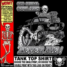 Studebaker Bullet Nose Hot Rod Muscle Outlaw Gasser Drag Race Skeleton Tank Top