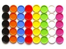 200 Einkaufswagenchips, Wertmarken, Pfandmarken, mit Griffrand Farben wählbar 