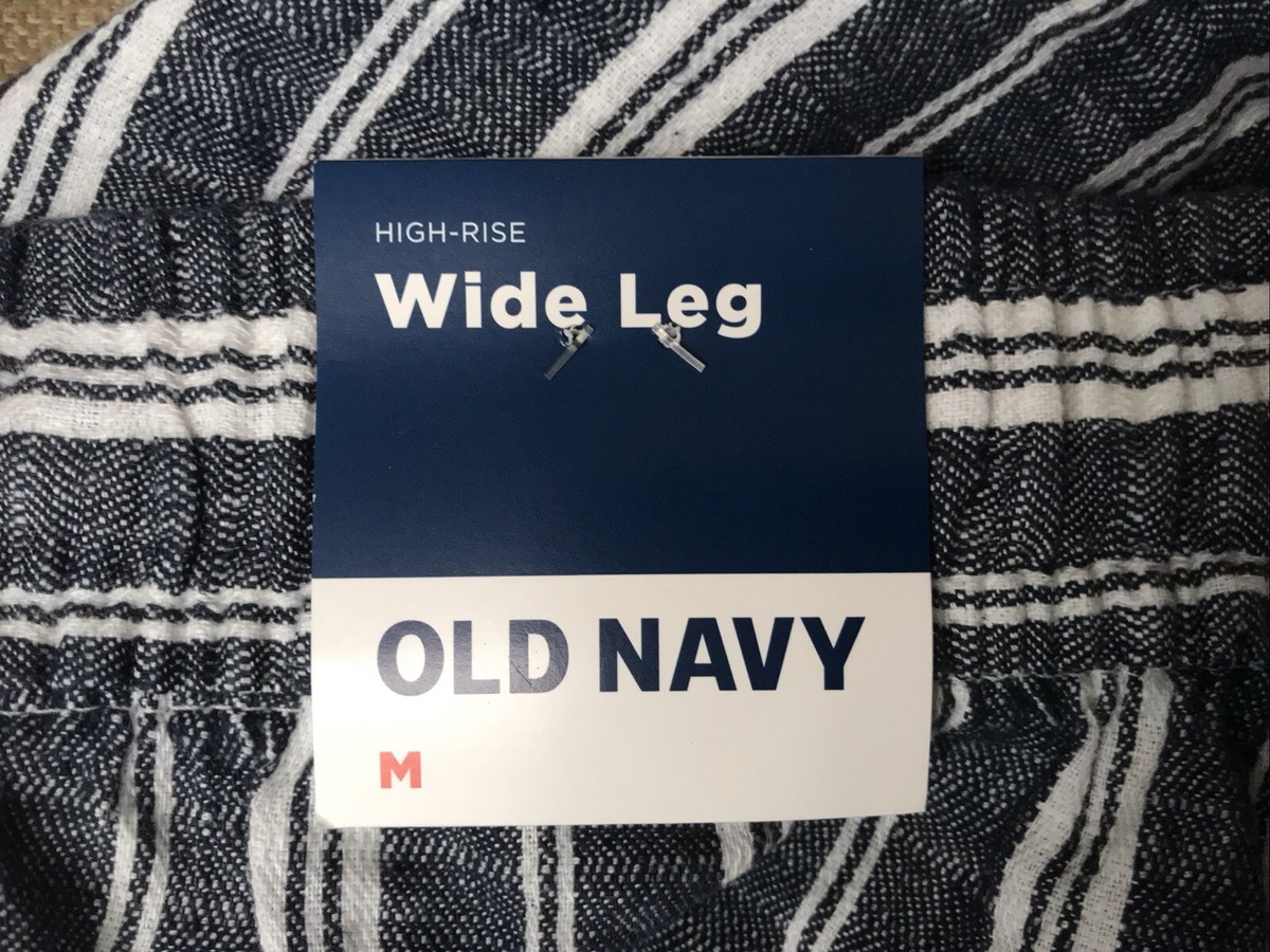 パンツ old navy stripe slacks Old Navy Pants Womens 6 Petite Navy Blue Red Stripe Crop Mid