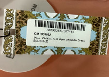 Boohoo Slip Dress Womens Size 16 Blush Chiffon Frill Open Shoulder Hi Low Hem