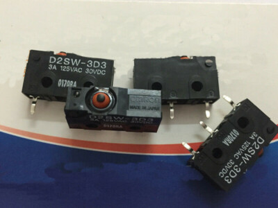 2pcs OMRON D2SW-3D3 3A 125VAC 30VDC 3pins Reset Micro Switch Japan original