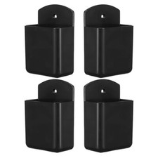 4 Pcs Remote Control Hanger Wall Hanging Condiment Box Holder Couch