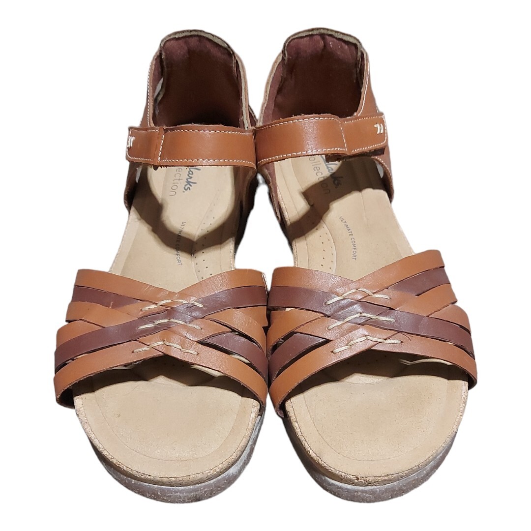 Clarks Collection Ultimate Comfort 28220 Flat Brown Sandals  display picture 1