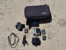 GoPro HERO3+ Silver Action Camera, With Accessories, Remote, Batteries, screen