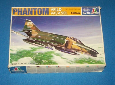 JOUET MAQUETTE A MONTER AVION PHANTOM WILD WEASEL 1/48 ITALERI - Photo 1/4