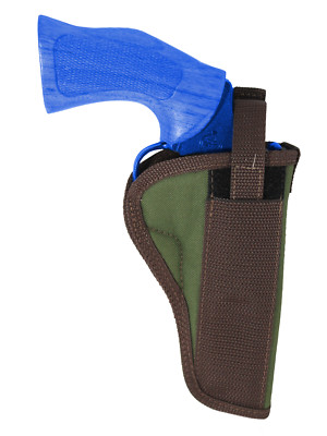 New Barsony Woodland Green OWB Belt Holster for 4'' Revolvers