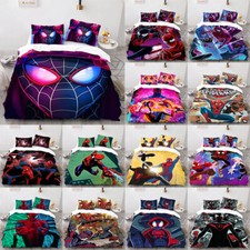 Spider-Man Across the Spider-Verse Duvet Cover Miles Morales 3D Pillowcase GiftT