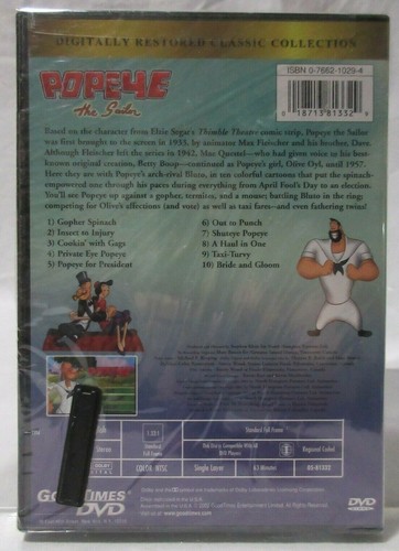 Popeye the Sailor - When Popeye Ruled the World (DVD, 2002, Digitally... - Picture 2 of 4