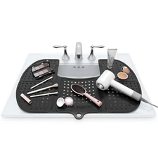 Sink Topper Foldable Sink Cover | Silicone Beauty Makeup Brush Cleaning Mat | Ho