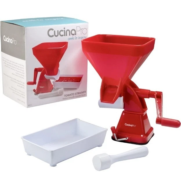 CucinaPro Tomato Strainer- Easily Juices, No Peeling Deseeding, Suction Base 603