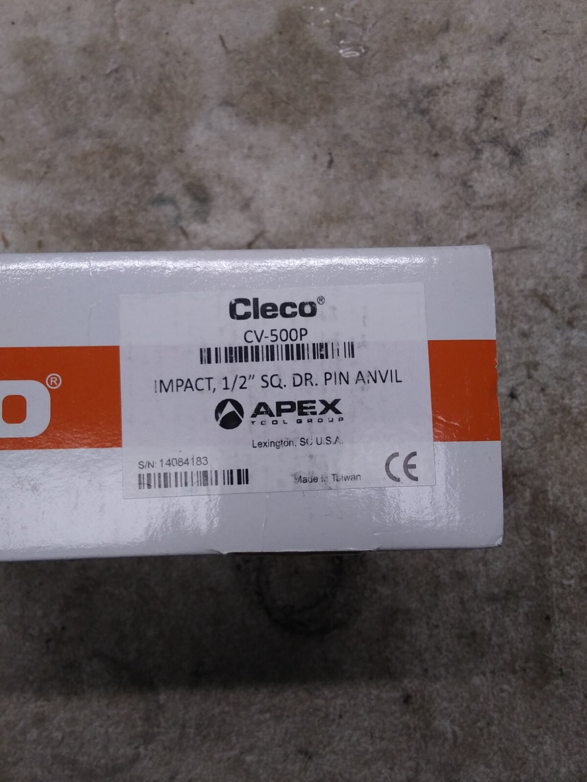 CLECO Pistol Grip Air Impact Wrench, Pin Anvil, CV-500P Pneumatic Tool