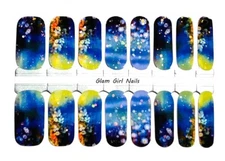 Firefly Night Sky Nail Polish Strips / Nail Wraps / Nail Stickers