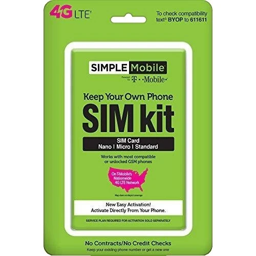 T-Mobile Nano-SIM 4G Cell Phone SIM Cards