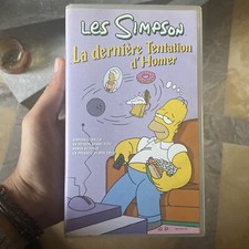 VHS Les Simpson La Dernière Tentation D’Homer CASSETTE VIDEO VIDEOCASSETTE K7 FR