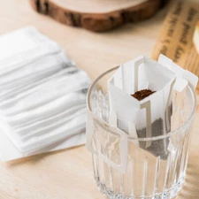 100x Portable Hanging Ear Drip Coffee Filter Paper Bag Cups Office Travel Home